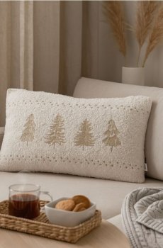 Декоративна подушка зі святковим мотивом - різнобарвний