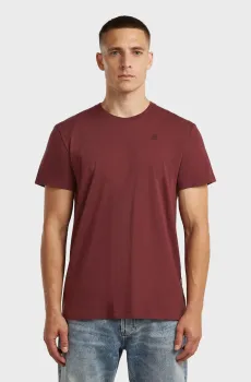 Мужская бордовая футболка Base Бордовый M G-Star RAW D16411,336