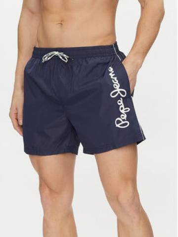 Pepe Jeans Шорти для плавання Logo Swimshort PMB10393 Cиній Regular Fit Pepe Jeans Шорти для плавання Logo Swimshort PMB10393 Cиній Regular Fit