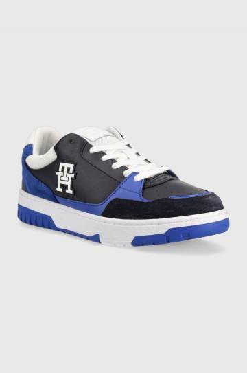 Кроссовки Tommy Hilfiger TH BASKET STREET MIX цвет синий FM0FM04695 Кроссовки Tommy Hilfiger TH BASKET STREET MIX цвет синий FM0FM04695
