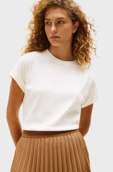 Женская белая футболка GOLD BUTTON MDRN Белый S Tommy Hilfiger WW0WW45628