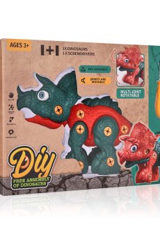 Уценка! Детская игрушка-конструктор TOYRA Дино собирайка, от 3 лет, 29.6*14*20.8 см (AJ045085)