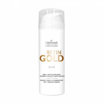 Смягчающий и осветляющий крем для лица Farmona Professional Retin Gold Smoothing & Illuminating Anti-Ageing Cream, 150 мл Смягчающий и осветляющий крем для лица Farmona Professional Retin Gold Smoothing & Illuminating Anti-Ageing Cream, 150 мл