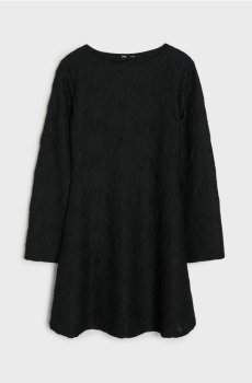 Міні сукня зі структурним візерунком - чорний