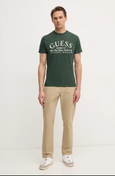 Хлопковая футболка Guess