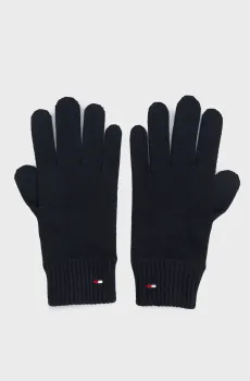 Женские темно-синие перчатки ESSENTIAL FLAG GLOVES Синий ONESIZE Tommy Hilfiger AW0AW16435