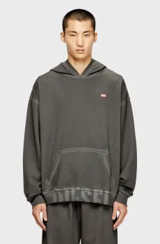 Мужское темно-серое худи FELPA Серый L Diesel A19333 0IKBR