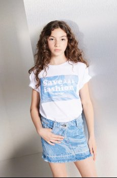 Детская хлопковая юбка Patrizia Pepe CA18