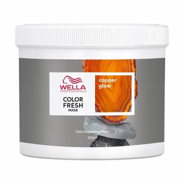 Оттеночная кремовая маска для волос Wella Professionals Color Fresh Mask Copper Glow, 500 мл Оттеночная кремовая маска для волос Wella Professionals Color Fresh Mask Copper Glow, 500 мл