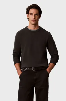 Мужской темно-серый свитшот 350 SUEDED UTILITY Серый XL Calvin Klein Jeans LV04RJ200G