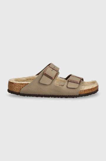 Детские шлепанцы Birkenstock Arizona цвет бежевый 1028734 Детские шлепанцы Birkenstock Arizona цвет бежевый 1028734