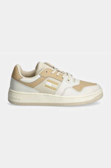 Кроссовки Tommy Jeans TJW RETRO BASKET TONAL LOGO цвет белый EN0EN02606 Кроссовки Tommy Jeans TJW RETRO BASKET TONAL LOGO цвет белый EN0EN02606