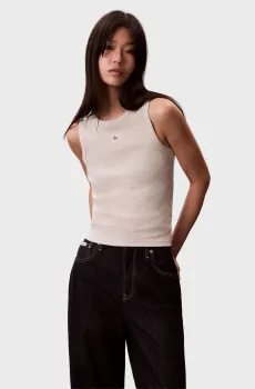 Женская бежевая майка BABY Бежевый S Calvin Klein Jeans LV047C201G