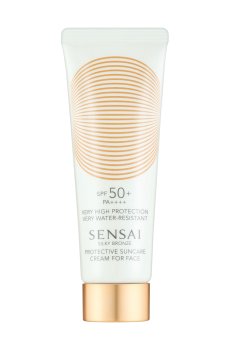 Солнцезащитный крем для лица Sensai Silky Bronze Protective Suncare Cream For Face SPF 50+ PA++++, 50 мл