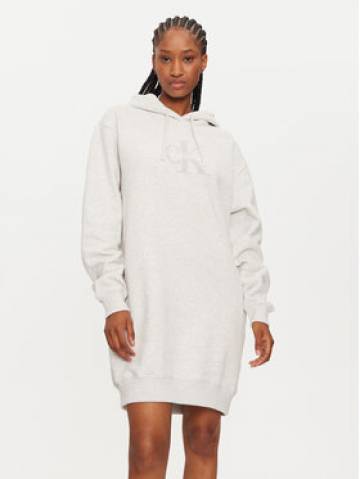 Calvin Klein Jeans Повсякденна сукня Chenille J20J224685 Сірий Relaxed Fit Calvin Klein Jeans Повсякденна сукня Chenille J20J224685 Сірий Relaxed Fit