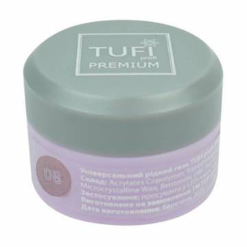 Универсальный жидкий полигель для ногтей Tufi profi Premium Smart Gel 08 Вуаль, 5 мл Универсальный жидкий полигель для ногтей Tufi profi Premium Smart Gel 08 Вуаль, 5 мл
