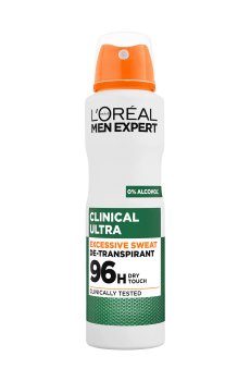 Дезодорант-антиперспирант для тела LOreal Paris Men Expert Clinical Ultra 96H Anti-Transpirant мужской, 150 мл