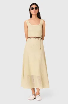 Женское бежевое платье Бежевый 36 MAJE MFPRO04615_Pale Yellow
