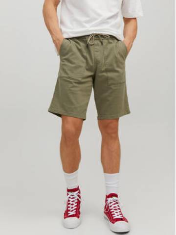 Jack&Jones Шорти з тканини Lewis 12229946 Зелений Regular Fit Jack&Jones Шорти з тканини Lewis 12229946 Зелений Regular Fit