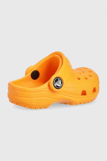 Детские шлепанцы Crocs цвет оранжевый Детские шлепанцы Crocs цвет оранжевый