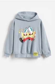 Reserved - Світшот SpongeBob - темно-сірий - 447JW-90X