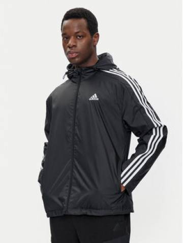 adidas Вітровка Essentials 3-Stripes IB0381 Чорний Regular Fit adidas Вітровка Essentials 3-Stripes IB0381 Чорний Regular Fit