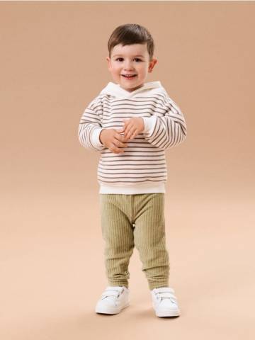 Утеплені легінси - блідо-зелений