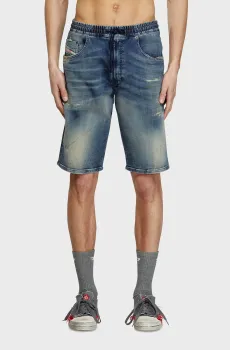 Мужские синие джинсовые шорты 2033 D-KROOLEY-SHORT JOGG CALZONCINI Синий 28 Diesel A12717 068PN