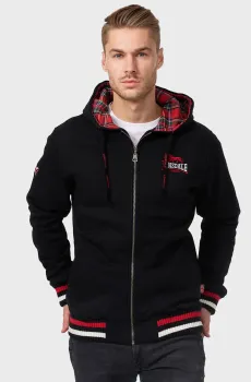 Мужское черное худи LANCASTER Черный XL Lonsdale 117011