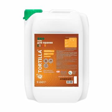Гель для стирки цветных вещей Tortilla Eco, 100 стирок, 5 л Гель для стирки цветных вещей Tortilla Eco, 100 стирок, 5 л