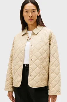 Женская бежевая куртка MODERN Бежевый XS-S Tommy Hilfiger WW0WW45728
