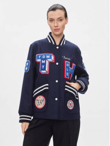 Tommy Hilfiger Куртка бомбер Collegiate Wool Blend Varsity WW0WW40479 Cиній Regular Fit Tommy Hilfiger Куртка бомбер Collegiate Wool Blend Varsity WW0WW40479 Cиній Regular Fit