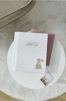 Дитячий фотоальбом з мотивом кролика - кремовий