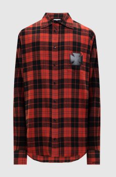 Красная рубашка в клетку