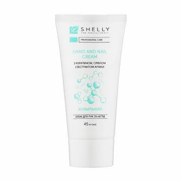 Крем для рук и ногтей Shelly Hand and Nail Cream с кератином, серебром и экстрактом арники, 45 мл Крем для рук и ногтей Shelly Hand and Nail Cream с кератином, серебром и экстрактом арники, 45 мл