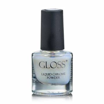 Жидкая втирка для ногтей Gloss Liquid Chrome Powder 001, 3 мл Жидкая втирка для ногтей Gloss Liquid Chrome Powder 001, 3 мл