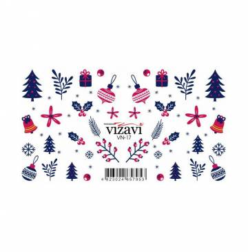 Водные наклейки для ногтей Vizavi Professional VN-17 Водные наклейки для ногтей Vizavi Professional VN-17