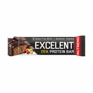 Протеиновый батончик Nutrend Excelent Protein Bar Chocolate With Nuts, 85 г Протеиновый батончик Nutrend Excelent Protein Bar Chocolate With Nuts, 85 г