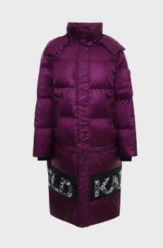 Женский фиолетовый пуховик Фиолетовый M Karl Lagerfeld 236W1506