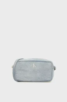 Женская голубая джинсовая сумка DOUBLE ZIP Голубой ONESIZE Calvin Klein LV04F3226G