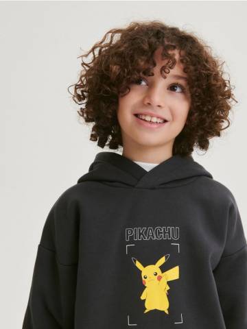 Reserved - Худы с принтом Pokémon - темно-сірий - 1252W-90X Reserved - Худы с принтом Pokémon - темно-сірий - 1252W-90X