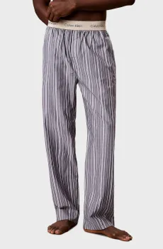 Мужские синие брюки в полоску SLEEP Синий M Calvin Klein LV00NM2944