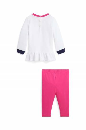 Комплект для младенцев Polo Ralph Lauren цвет розовый Комплект для младенцев Polo Ralph Lauren цвет розовый