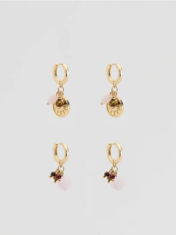 Reserved - Набір сережок із підвісками - різнобарвний - 366FD-MLC