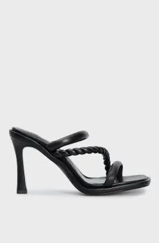 Женские черные кожаные мюли Sadie Черный 37 PRPY PRSLT5018W