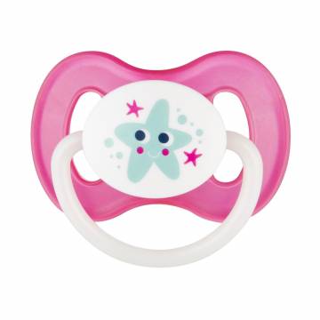 Пустышка латексная Canpol Babies Nature круглая, розовая, с рождения до 6 месяцев (22/606)