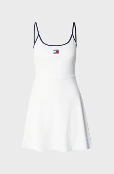 Женское белое платье STRAPPY Белый L Tommy Jeans DW0DW22335