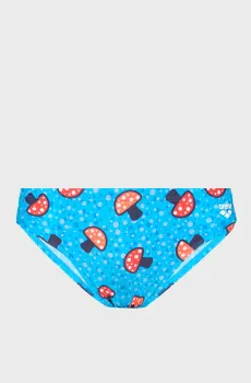 Мужские голубые плавки с узором MUSHROOMS SWIM BRI Голубой 80 Arena 009479-850