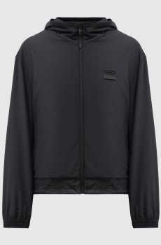 Черная ветровка с шерстью