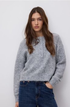 Reserved - Джемпер із суміші вовни - середньо-сірий - 726II-85M